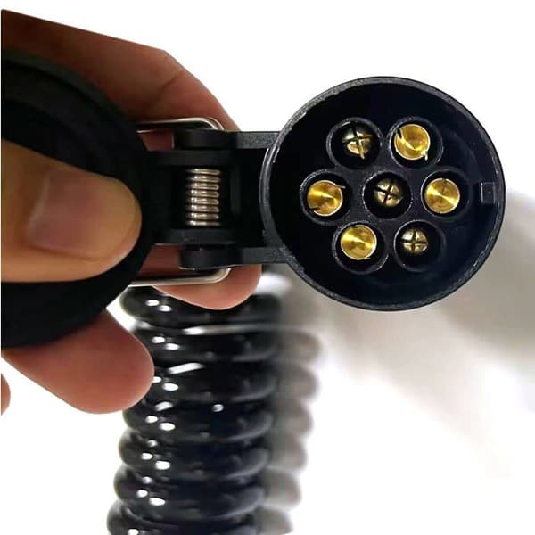 3m 7-polet til 13-polet traileradapter med 12V ledningsstik, 7-leder stik