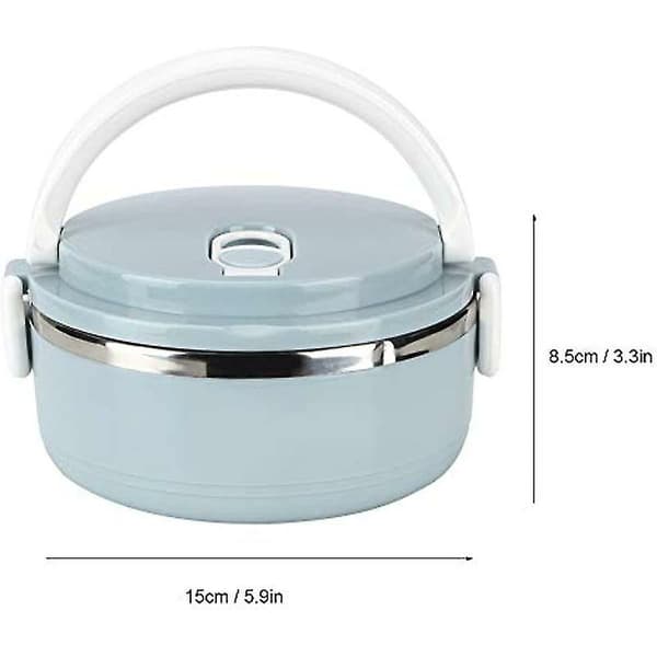Isolerad Lunchbox Matkvalitet Pp Rostfritt Stål 07l Med Luft Hål Isolerad Bento