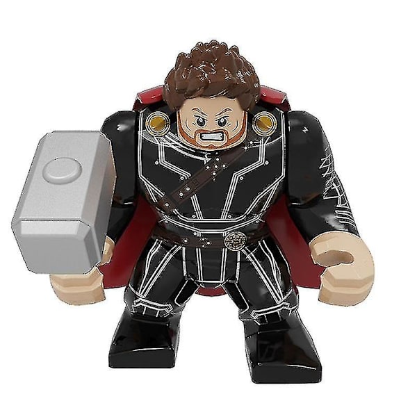 Superhelt byggeklossleker, sammensatt byggekloss humanoid modellleke Thor874