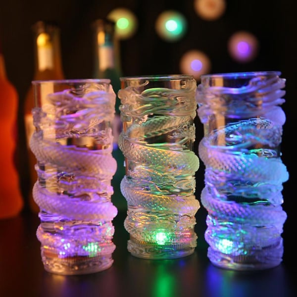 285 ml Dragon LED blinkende farveskift Vand aktiveret lys øl vin kop krus