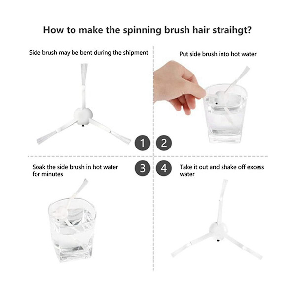 Reservdelar för Alpha 2 Pro Robotdammsugare Sidoborste Hepa Filter Ersättning Tillbehör