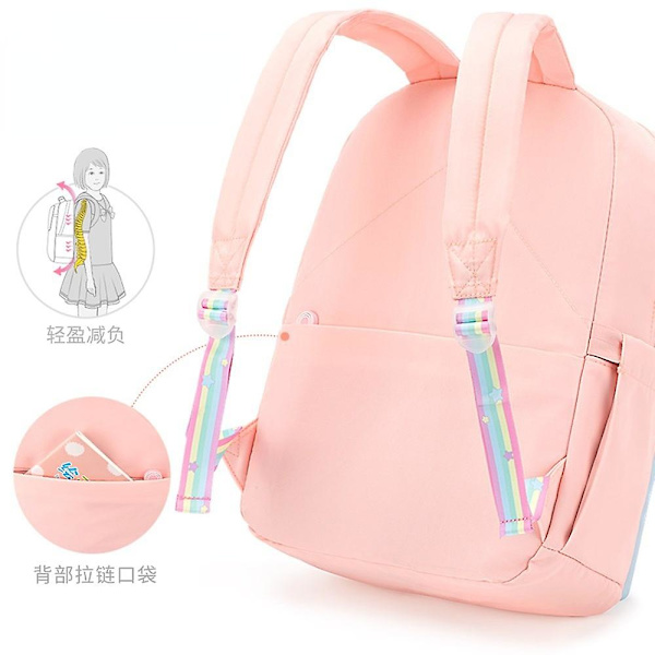 Vattentäta skolväskor för barn, flickor, grundskola, ortopedisk skolryggsäck, skolväska barn Mochila Infantil large pink