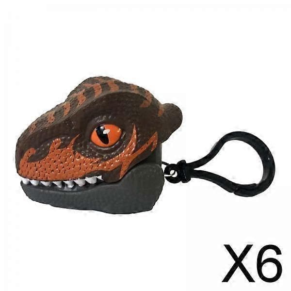 2xDinosaur Friktionsdrevne Biler Dinosaur Legetøjsbil Pædagogisk Multifunktionel 6 Pcs