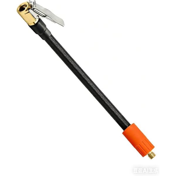 60 cm multifunktionelt oppustningstilbehør med lækagesikker metaladapter og solid gummiluftslange