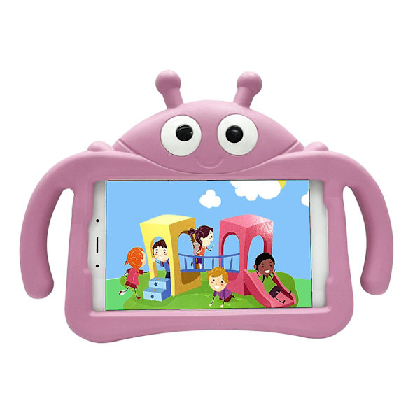 Fodral för Samsung Galaxy Tab A T380 T385 2017 8 tum, Nyckelpiga, Stöttåligt skydd med stativ Pink