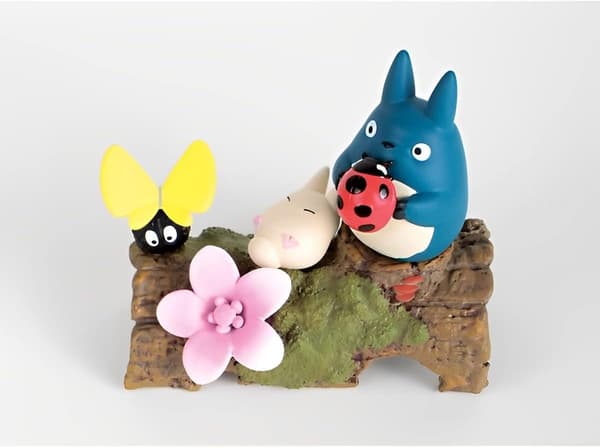 Min Nabo Totoro (Blomster og Totoro) Samleobjekt Figur for Stapling og Dekorasjon