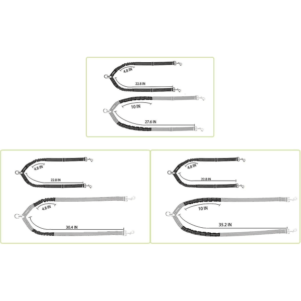 Dobbelt snor, justerbar og 360 drejelig, hundesnor til 2 hunde, reflekterende elastisk snor, til små, mellemstore og store hunde Hy