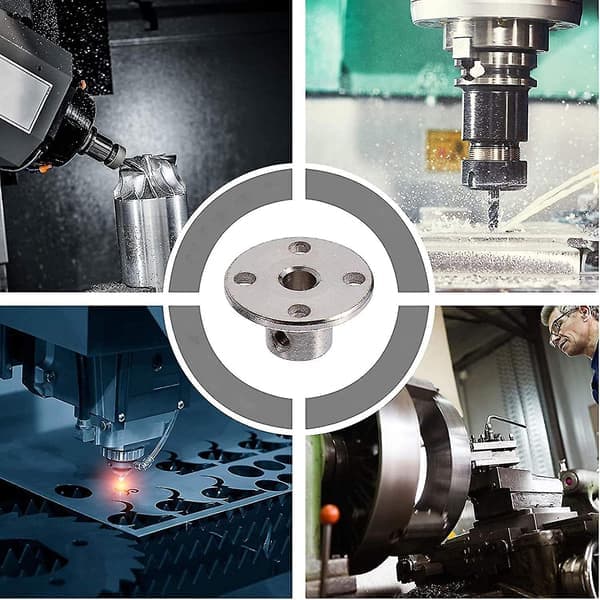10 mm innvendig flens kobling stiv flens kobling motor kontroll aksel (2 stk)