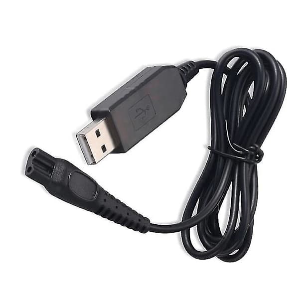 USB-opladerkabel til Philips Series 5000 barbermaskine trimmer opladerledning sort