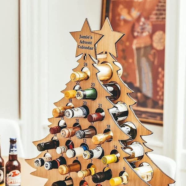 Julkalender Vinförvaring För Vuxna, Julgran Julkalender Vinförvaring, Julträ Vinförvaring