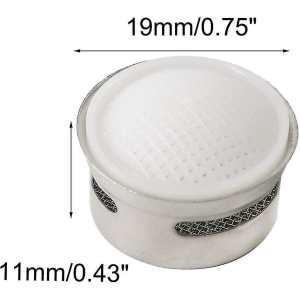 6 stk. 19mm rustfrit stål vandhane perlator indsatser vandhane udskiftning del vandfilter adapter vandhane flow begrænser tilbehør