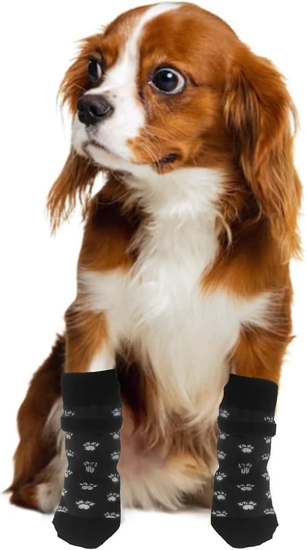 Antiskli Hundesokker Med Justerbare Stropper