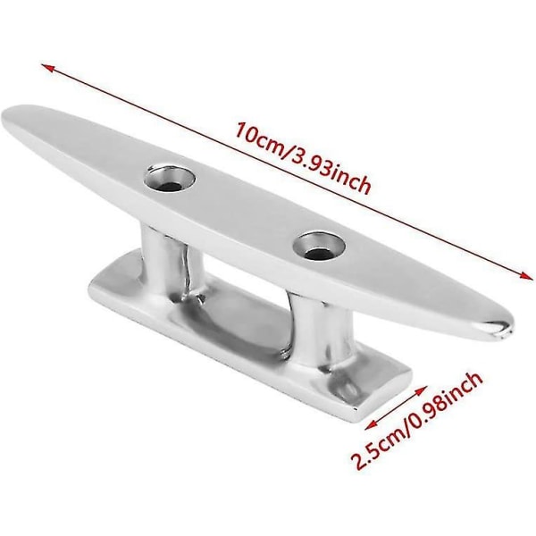Båd Klamper, 1 Rustfrit Stål Båd Fortøjning Dock Chock Dæk Reb Klampe (hy)