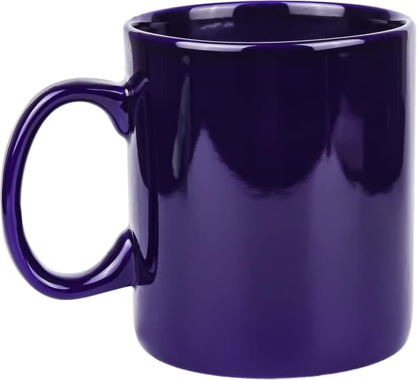 Extra stor keramisk kaffemugg med handtag för kontor och hem (koboltblå)