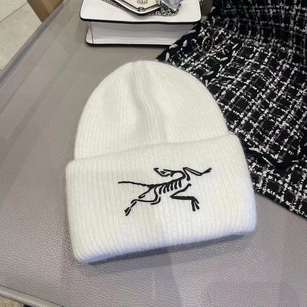 Arc'teryx Strikket Hue Ensfarvet Pullover Beanie Warm Hat (hvid, 1 stk)