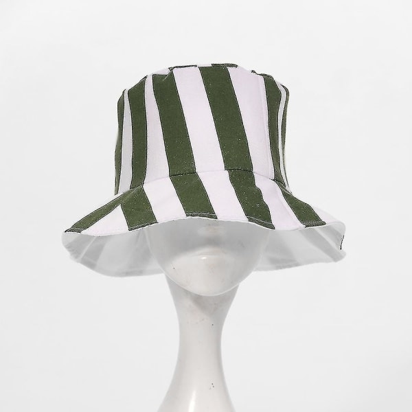 Anime Bleach Urahara Kisuke Cosplay Hat Cap Dome Vihreä ja valkoinen raidallinen kesähattu Vesimelonihattu