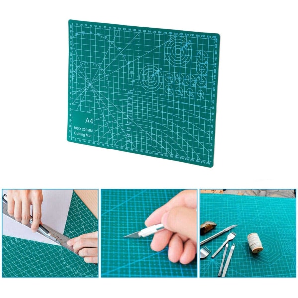 A4 Self-Healing Cutting Mats - Double-Sided Non-Slip Surface - Self-Healing Quality - Cutting mat for Craft, Fabric, Quilting, Sewing, Scrapbooking