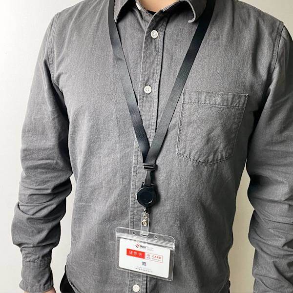Praktisk og udtrækkelig lanyard - spot salg Blå Blå