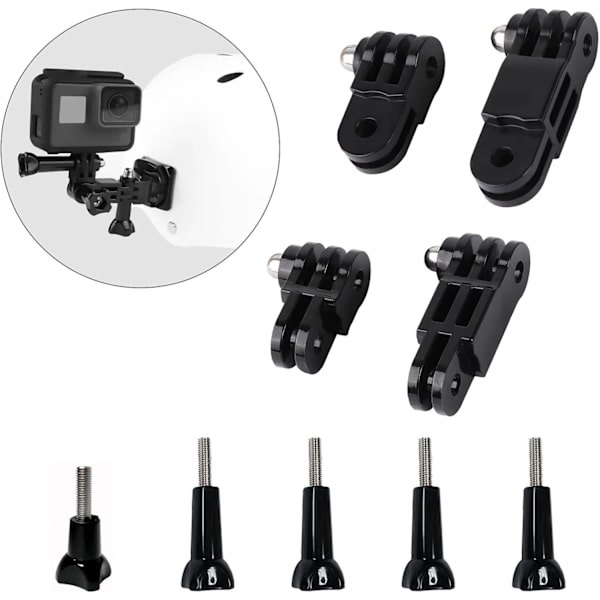 Säädettävä jatkovarsi kameran kiinteään liitäntäpisteeseen, jossa lyhyt ja pitkä ruuvijatkovarsi GoPro Hero 10, 9,8, 7, 6, 5 ja muille toimintakameroille