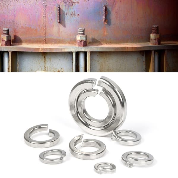 350 stk. M6-m10 1/4-3/8 tommer flad skive lækage forebyggelse slidstærk rustfrit stål hardware skive sortiment sæt til industrien