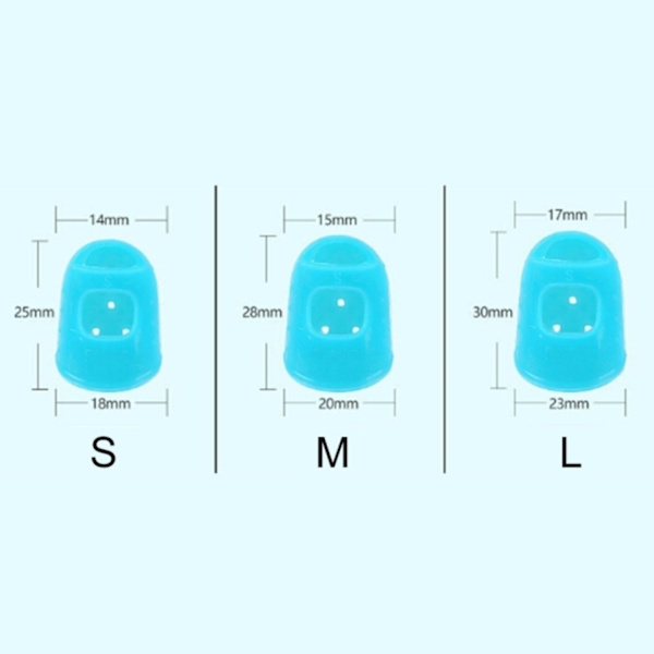 5-pack - Gitarrfingerskydd - Skyddar fingrarna Transparent Medium Medium