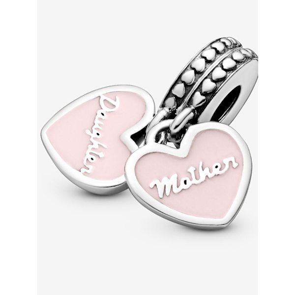Pandora - Mor & Datter Hjerter Dingle Charm - Sterlingsølv