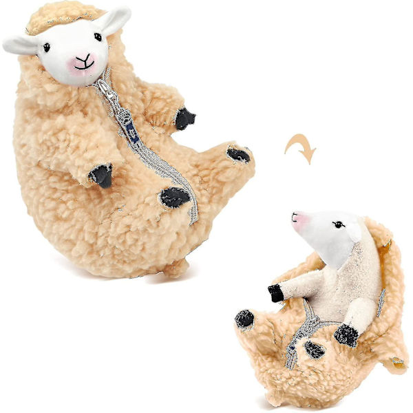 2024-vuoden ajeltu villainen lampaan pehmolelu, söpö täytetty eläin irrotettavilla vaatteilla, plushie-hahmo, ystävänpäivän syntymäpäivälahjat Hy