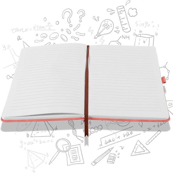 Notatbok A5 Notatbok Notatblokk Journal Notatbok A5 Notatblokk PU Lær Notatbok for Kontor Skole Hjem Forretning Skriving & Notater 200 Sider