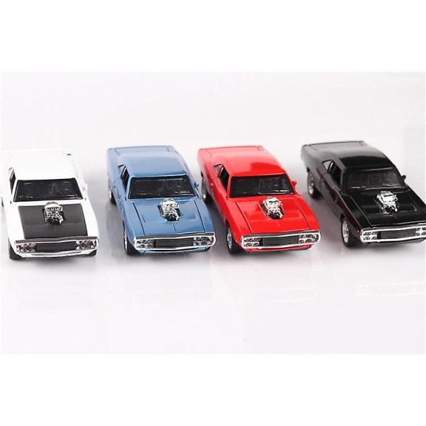 1:32 Fast & Furious Dodge Sportsvogn Model Simuleringsbil Model Legetøj i Legering White