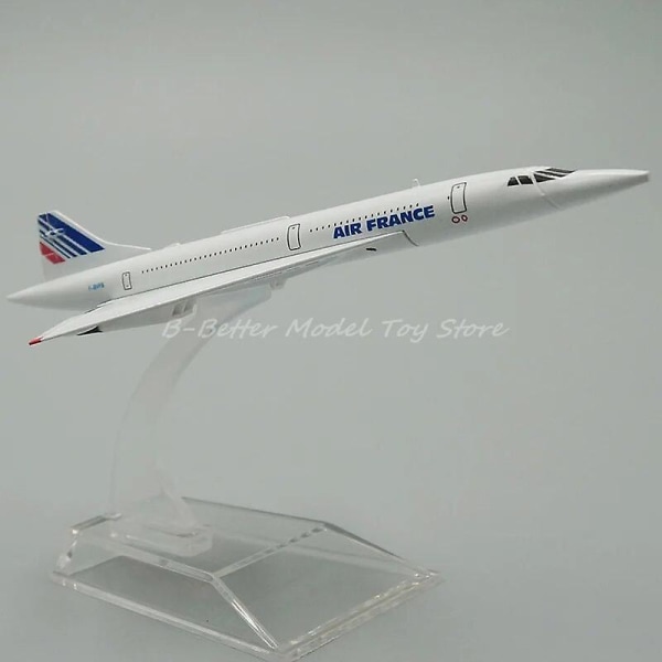 1:400 Diecast Metal Flymodell Concorde Air France / British Replica Samlereutgave british