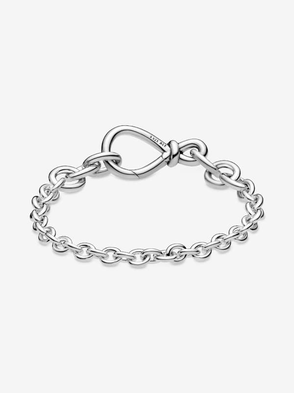 Pandora - Chunky Infinity Knot Chain Armband - Sterling silver
