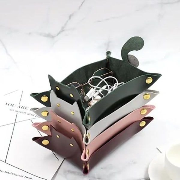 Opbevaringsbakke Kosmetik Opbevaringsboks Dark green