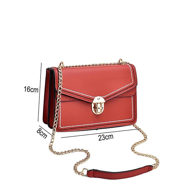 Crossbody skuldertaske til kvinder, håndtasker red