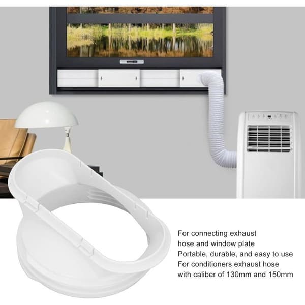 Adapter til udstødningsrør til klimaanlæg, 150mm/5.9in 130mm/5in Stik
