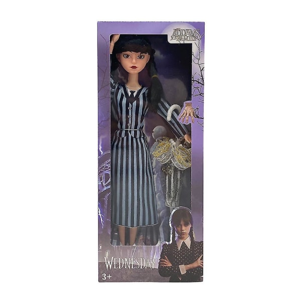 Wednesday The Addams Family Dukker, Actionfigur Legetøjsmodel Dukker Legetøj Hjemmeindretning Desktop Ornamenter Gaver Gaver C