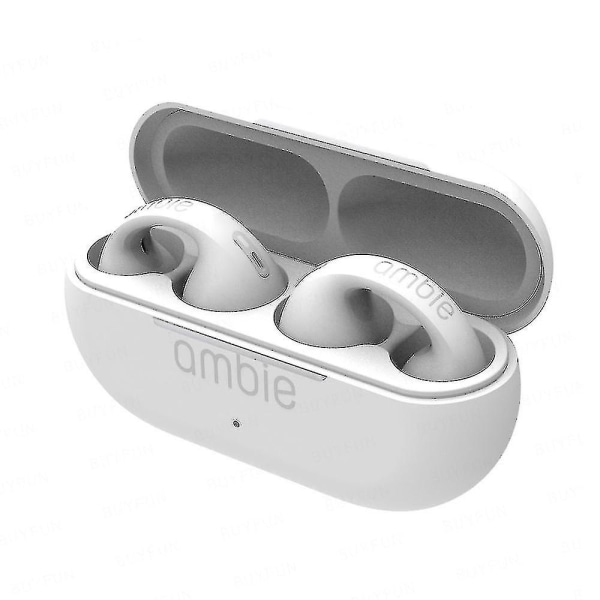 Korvakuulokkeet Ambie Sound Earcuffs Korvan luujohto Kuulokkeet Langattomat Bluetooth Kuulokkeet Auriculares Kuulokkeet Moniväri Valinnainen White