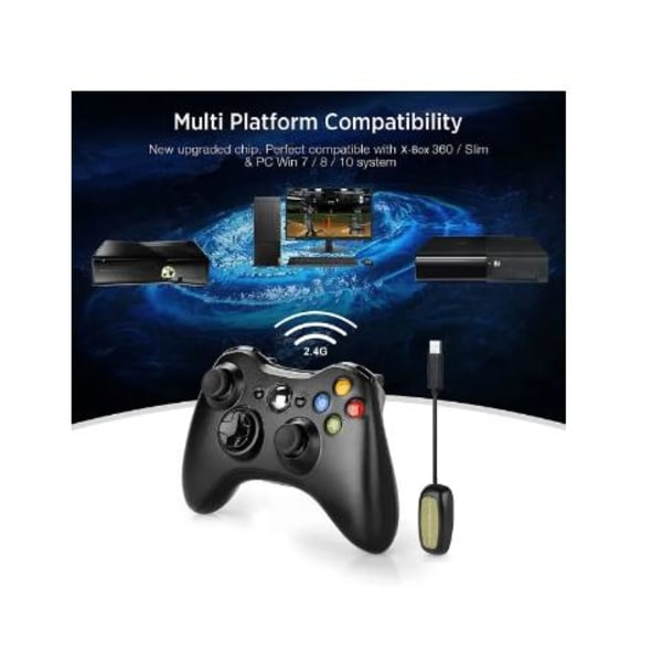 Trådlös Xbox 360-kontroll 2,4 GHz Gamepad Joystick Trådlös kontroll - Wireless