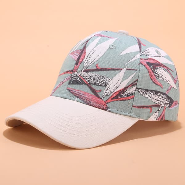 Blomstrete Caps Casual Baseballcaps for Kvinner Sommer Justerbar Spenne Solhatt 5