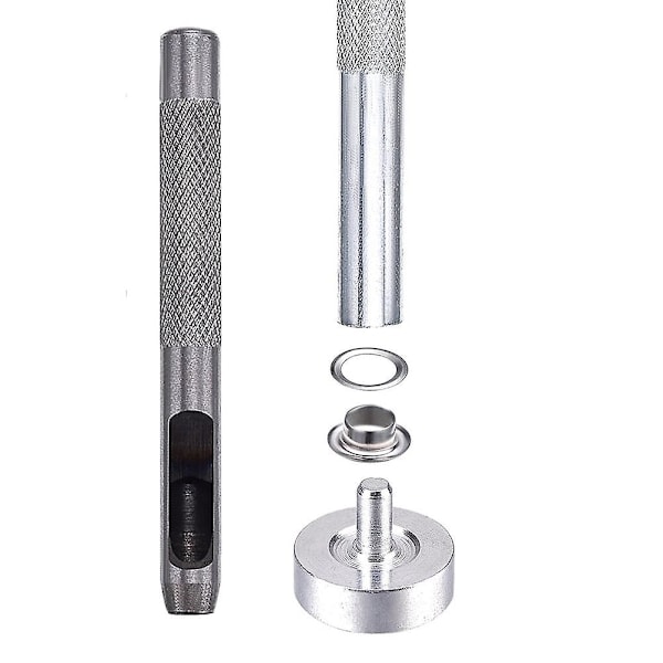 400 st 5 mm Öglor Kit Metallöglor Knappar med Verktyg för Skor Kläder Hantverk