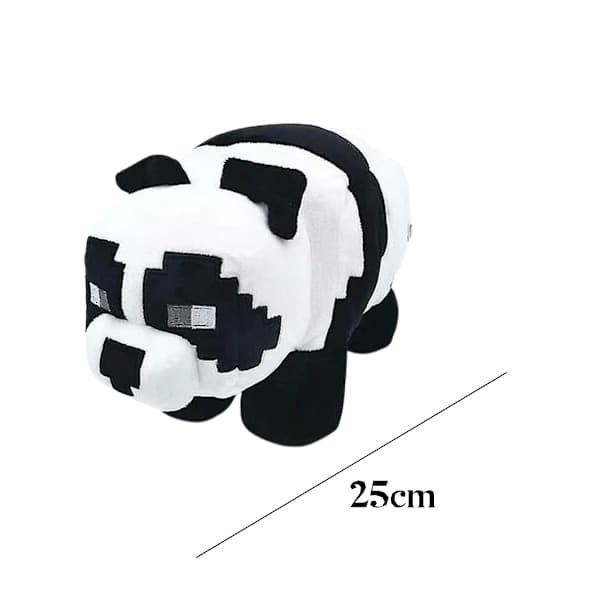 Minecraft Panda Pehmolelu Musta/Valkoinen 25cm