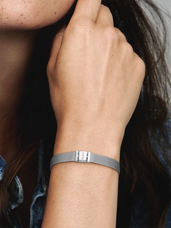 Pandora - P Reflexions™ Mesh Armband - Sterling silver 7.9in/20cm