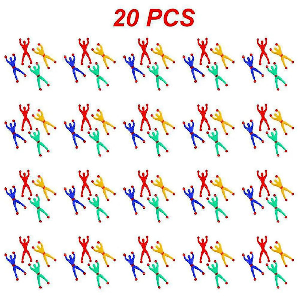 1~20 kpl miesten lasten juhlalelut hauskat lasten suosikit elastiset tahmeat kädet lelu tahmeat hämähäkit syntymäpäiväjuhlalahjat juhlatarvikkeet Random Color 20pcs