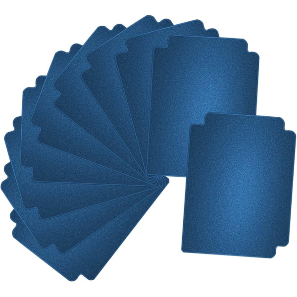 10 kpl korttijakajaa, vakiokokoisia kortteja, korttilajittelusivut, pelikorttierotin pelikortteihin Blue
