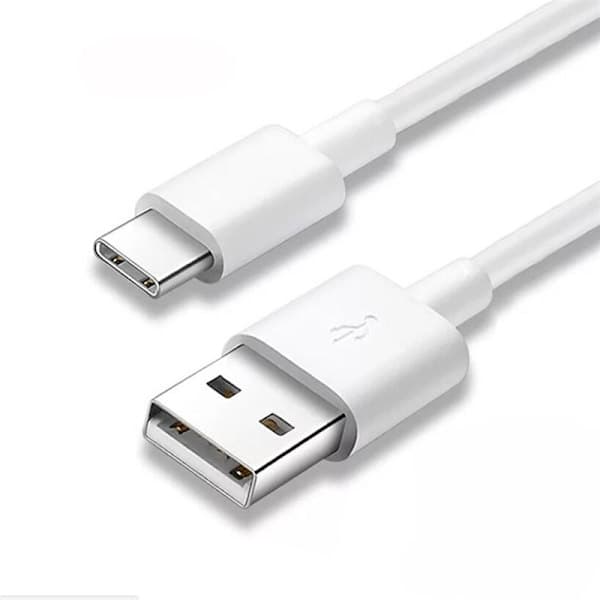 USB-C-kaapeli, 0,25 m, 2A, valkoinen valkoinen 0,25 m