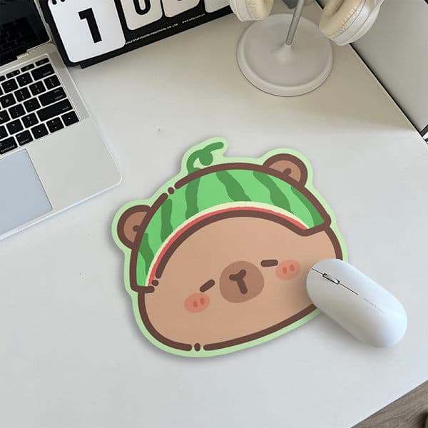 Skridsikker Musemåtte Capybara Computertastatur Skridsikker Skrivebordsmåtte A6 A6