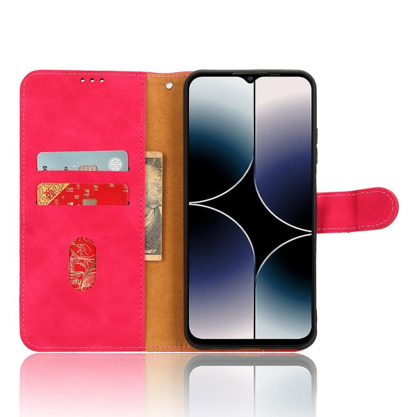 För Ulefone Note 16 Pro Stand Wallet Phone case Skin-touch PU-läder + TPU cover Rose