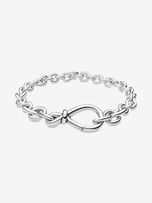Pandora - Chunky Infinity Knot Chain Armband - Sterling silver