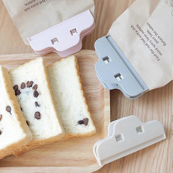 Køkken Snack Opbevaringspose Forseglingsclips Friskhedsbevarende Klemme Hjemme Tøjklemme Gray