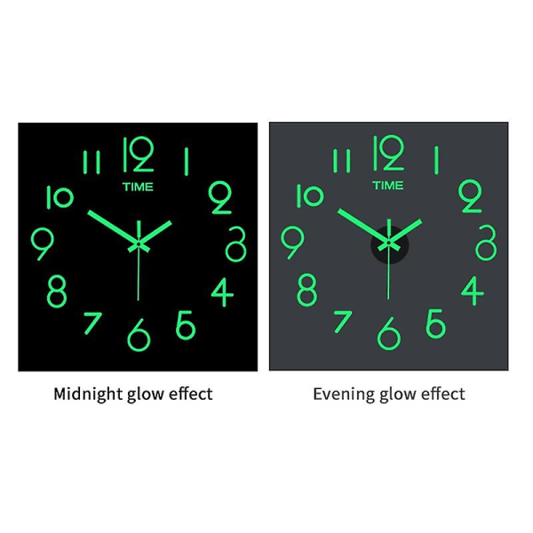 20 - 40cm Luminous Wall Clocks DIY Digital Clock Luminous Clock Acrylic DIY Wall Clock Living Room Bedroom Wall Clocks (FMY)