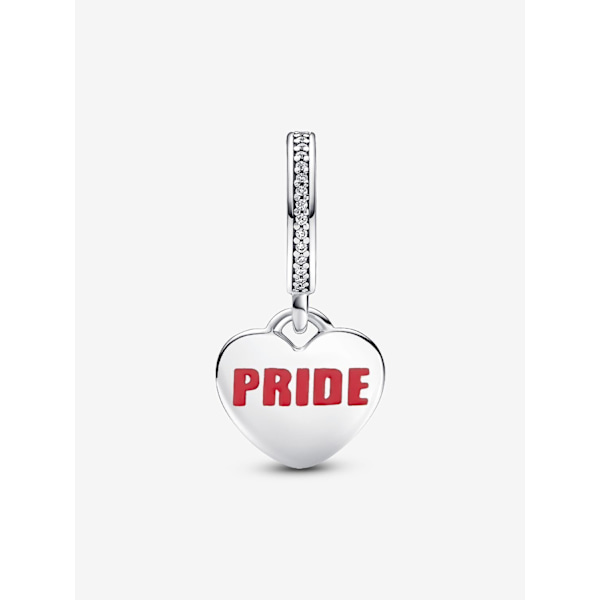 Pandora - Pride Rainbow Heart Dangle Charm - Sterling sølv